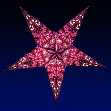 Purple Flower star lantern
