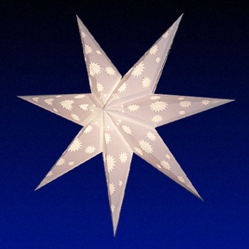 Centauri white 7 point star lamp