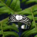 Wholesale sterling silver toe ring with design