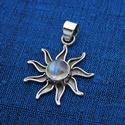 Stylized sun pendant