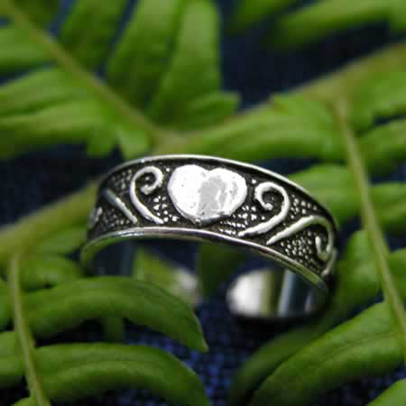 Wholesale sterling silver toe ring with desgin