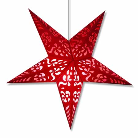 Red Punch Star Lamp