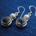 green amethyst earrings