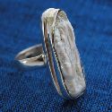 wholesale silver and pearl ring
