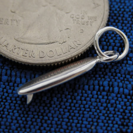wholesale sterling silver surfboard charm