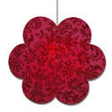 Magenta Fur Paper Lantern