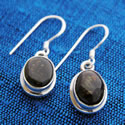 fire agate earrings with sterling silver