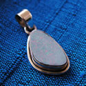 opal pendant with sterling silver