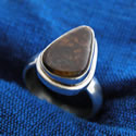 fire agate ring with sterling silver