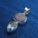 Kyanite and Topaz Pendant