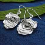 wholesale silver earring shaped oyster shell