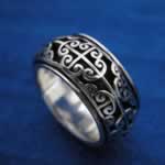 wholesale silver spinner ring