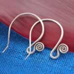 Hill Tribe Whirled Hoop Earring