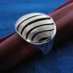 wholesale silver undulations ring