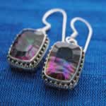 wholesale mystic topaz earrings