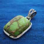 wholesale green copper turquoise pendant