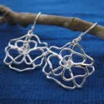 wholesale silver filigree Thailand earrings