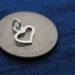 wholesale silver heart charm