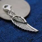 silver wing charm