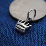 silver crown charm
