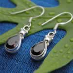 wholesale garnet teardrop earrings