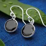 wholesale garnet silver earrings