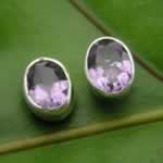 wholesale amethyst post earrings