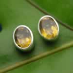 wholesale peridot post earrings