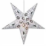 BLUE HEARTS AND FLOWERS STAR LAMP